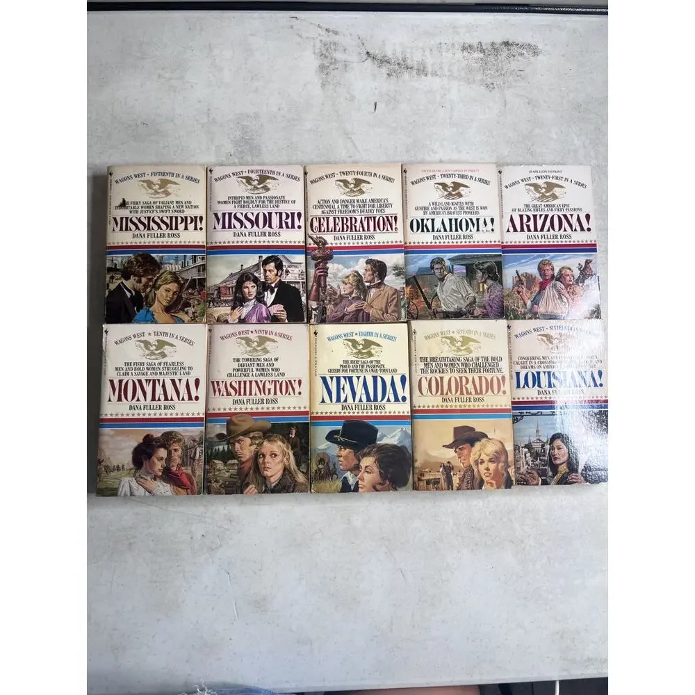 Wagons West Series Set By Dana Fuller Ross Lot of 24 Books 1-24 Complete Vintage
